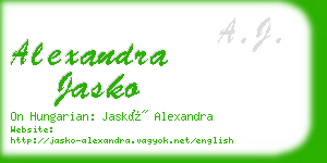 alexandra jasko business card